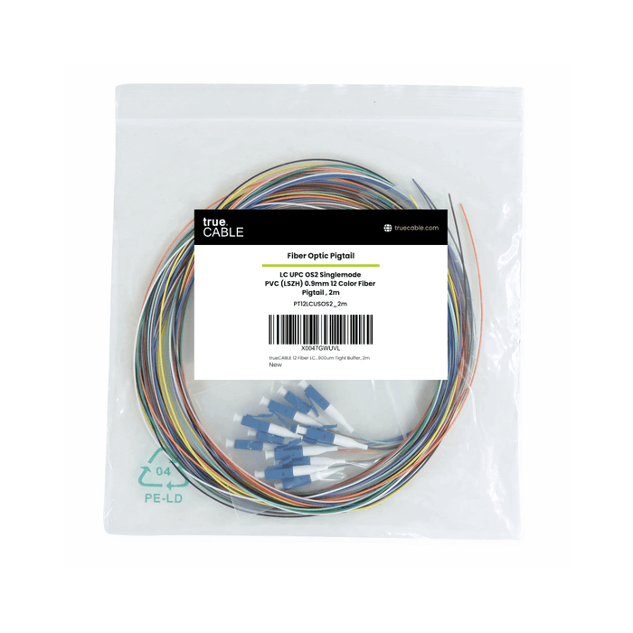 12 Fiber LC UPC Pigtail OS2 | SM LSZH