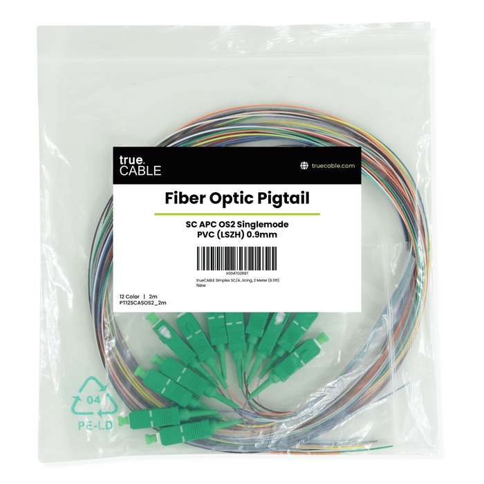 12 Fiber SC APC Pigtail OS2 | SM LSZH