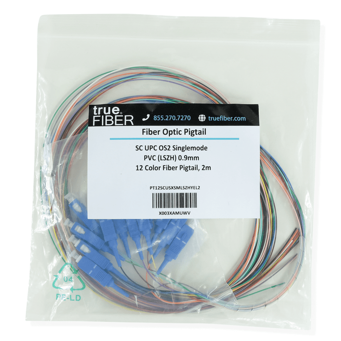 12 Fiber SC UPC Pigtail | OS2 Singlemode LSZH