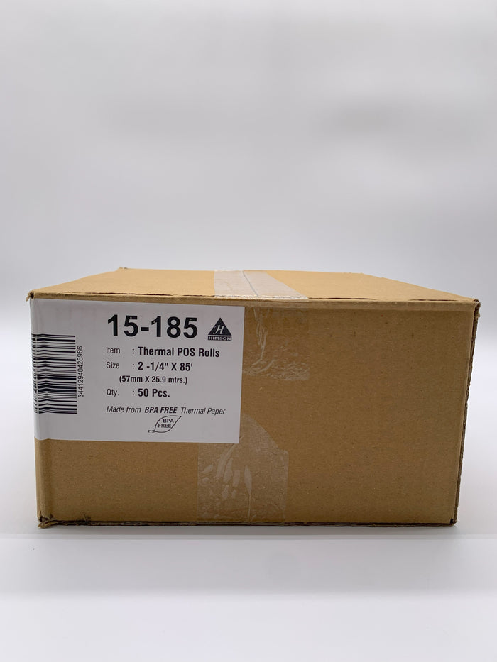 15-185 Thermal pos 50 rolls - My Store wholesale supplier A1 main