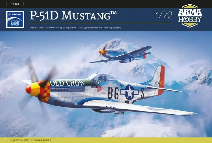 1/72 Arma P-51D Mustang Plastic Model Kit