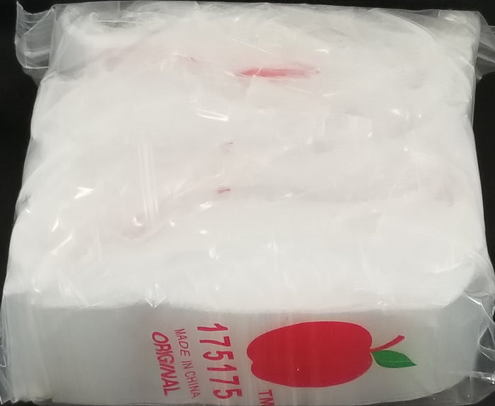 175175 Original Apple Bags 1.75" x 1.75"- CLEAR - Resealable Bags Original Apple Bags wholesale supplier A1 main
