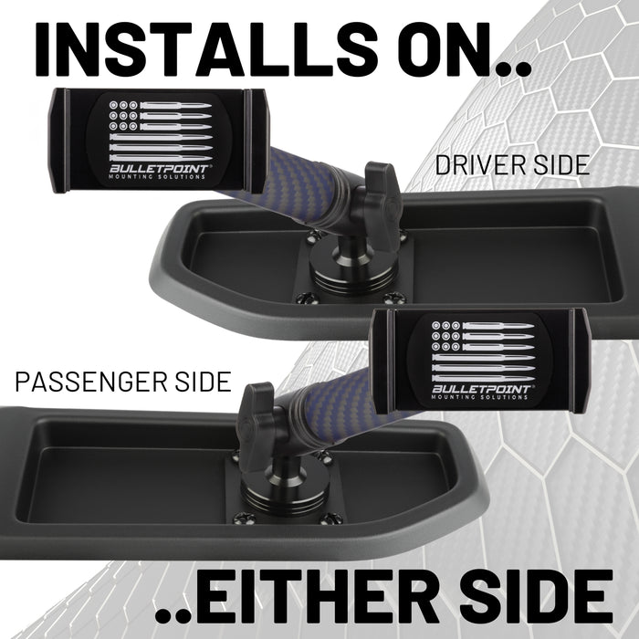 2024+ Jeep Wrangler JL / Gladiator & 2024-2025 Wrangler 4xe Phone Holder Dash Mount with Black Arm