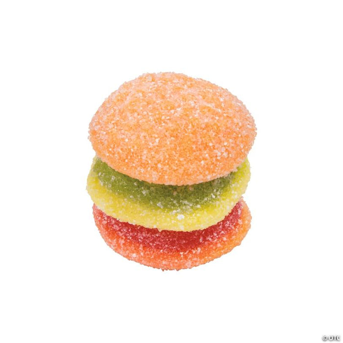 21 oz. Efrutti® Mini Burger Sour Gummy Candy – 60 Pc. - Soft & Chewy Candy OTC wholesale supplier A1 main