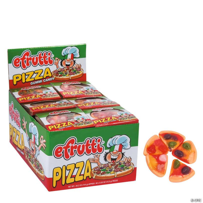 26 oz. Efrutti® Pizza Gummy Candy - 48 Pc. - Soft & Chewy Candy OTC wholesale supplier A1 main