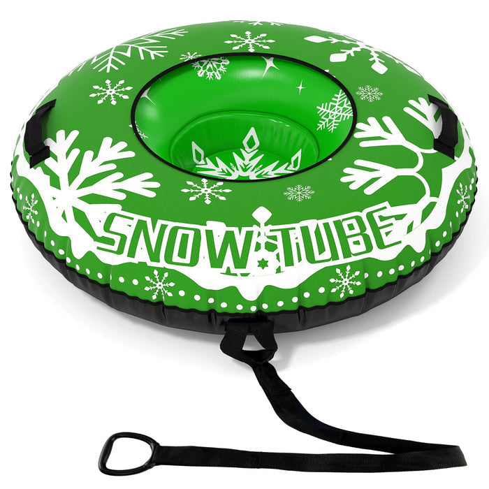 42" Heavy-Duty Inflatable Snow Tube with Tow Strap