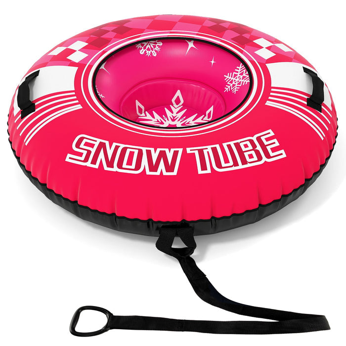42" Heavy-Duty Inflatable Snow Tube with Tow Strap