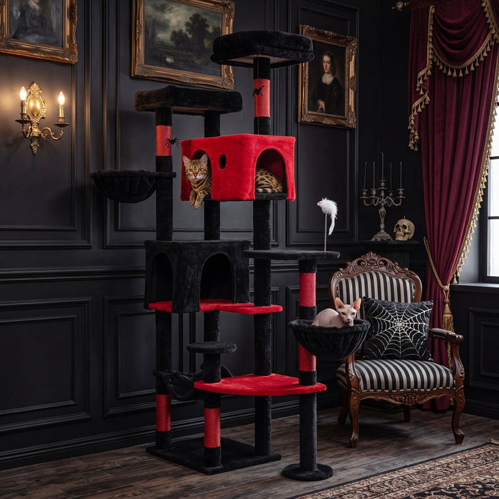 75-Inch Gothic Cat Tree