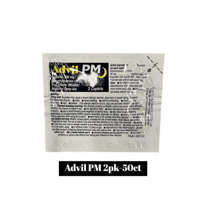 Advil PM Caps 2pk- 50ct - Medicine A1 WHOLESALE LLC wholesale supplier A1 main