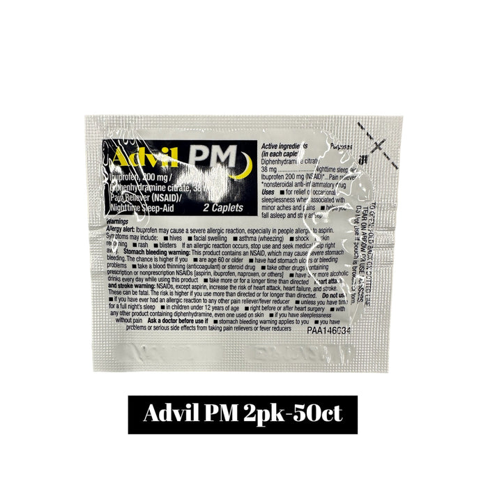 Advil PM Caps 2pk- 50ct - Medicine Advil wholesale supplier A1 main