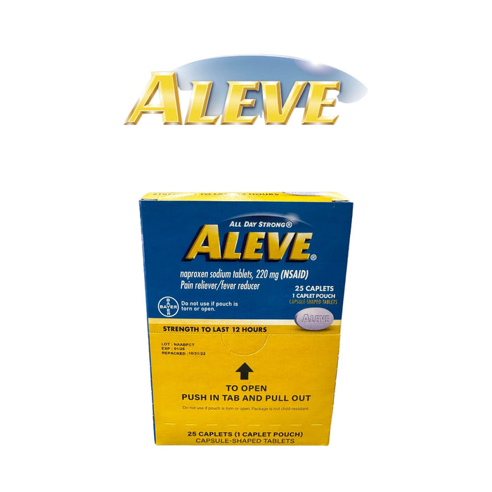 Aleve Tablet 1pk Dispenser- 25ct - Medicine Bayer wholesale supplier A1 main
