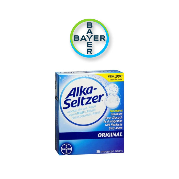 Alka Seltzer Antacid Aspirin Original 2pk- 36ct - Medicine A1 WHOLESALE LLC wholesale supplier A1 main