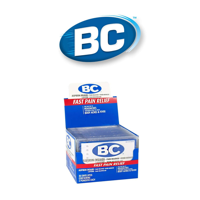 BC Aspirin Powder 2pk- 36ct - Medicine BC Aspirin wholesale supplier A1 main