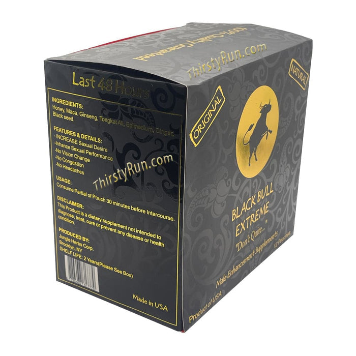 Black Bull Extreme Don't Quit Royal Honey – 12 Pouches x 22 Grams - Honey My Store wholesale supplier A1 main