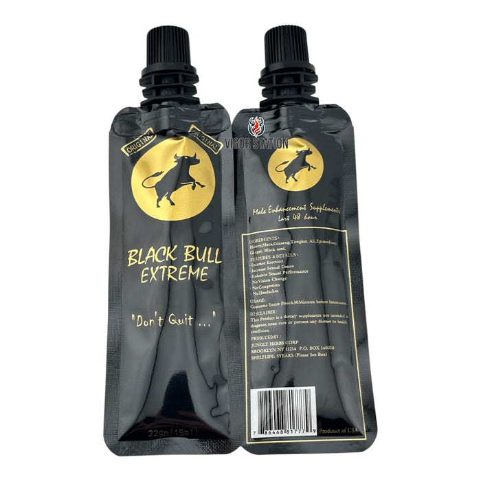 Black Bull Extreme Honey – 12 Pouches - Honey Packs Black Bull Honey wholesale supplier A1 main