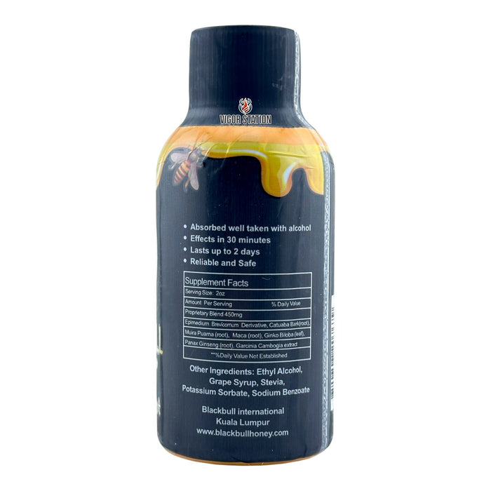 Black Bull Liquid Shot 2 oz — Single Bottle or 12 Count Case | Retail & Wholesale - Liquid Shots Black Bull wholesale supplier A1 main