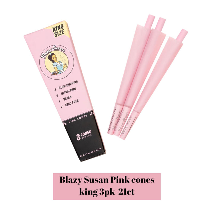 Blazy Susan Cones King 3pk - Rolling Papers Blazy Susan wholesale supplier A1 main