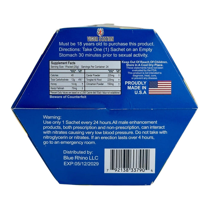 Blue Rhino Honey – 24 Pack - Honey Packs Rhino wholesale supplier A1 main