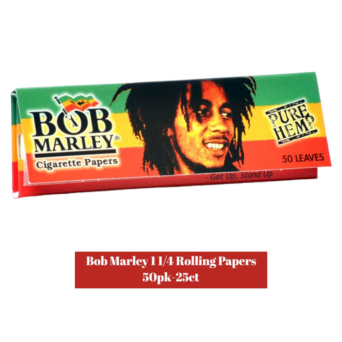 Bob Marley 11/4 Rolling Papers 50pk- 25ct - Rolling Papers Bob Marley wholesale supplier A1 main