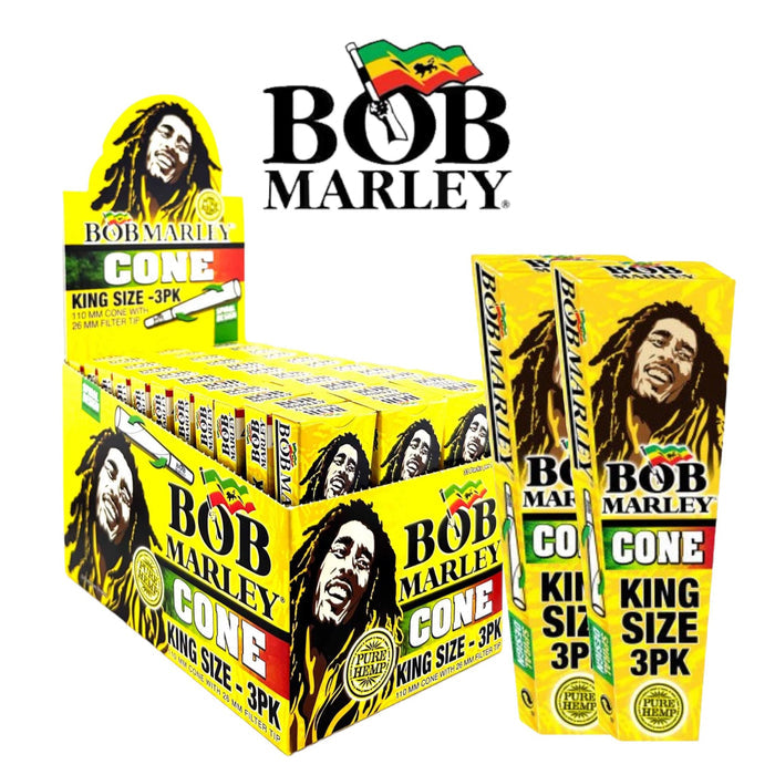 Bob Marley Cones King 3pk-33ct - Rolling Papers Bob Marley wholesale supplier A1 main