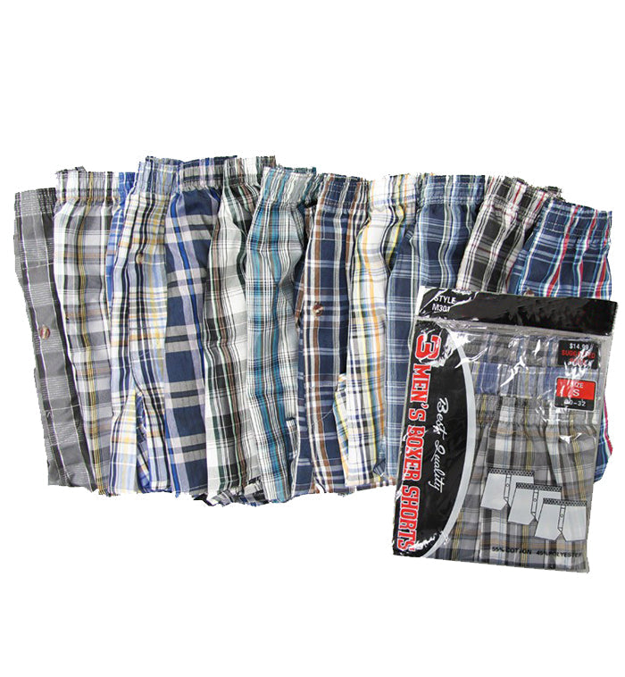 Boxer Shorts 3 Pair Pack 12PC - ( S - XL ) - Underwear Aonecostumer wholesale supplier A1 main