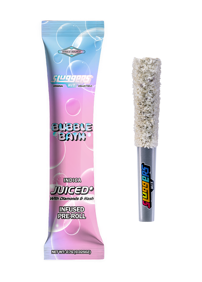 Sluggers bubble bath infused pre roll