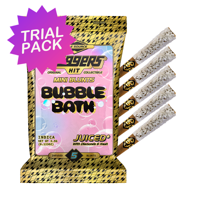 TRIAL PACK - Bubble Bath Indica Mini Blunt 5-Pack