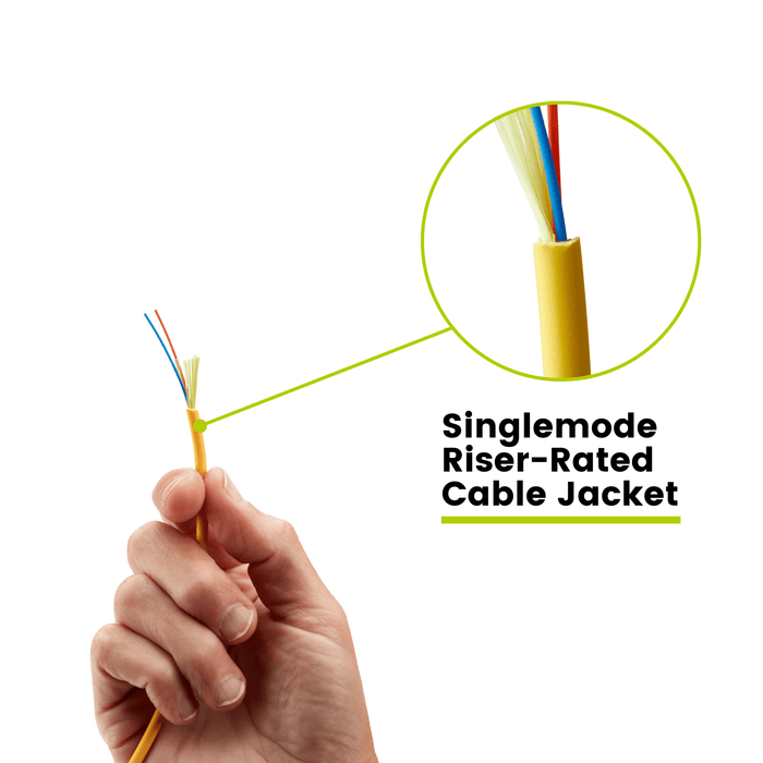 Bulk Fiber Indoor Riser Distribution Cable | OS2 SM OFNR