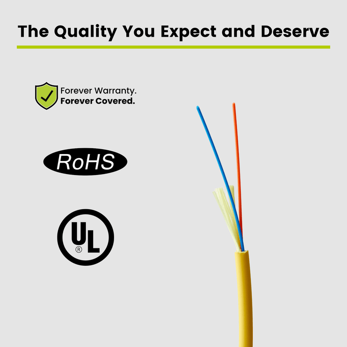 Bulk Fiber Indoor Riser Distribution Cable | OS2 SM OFNR