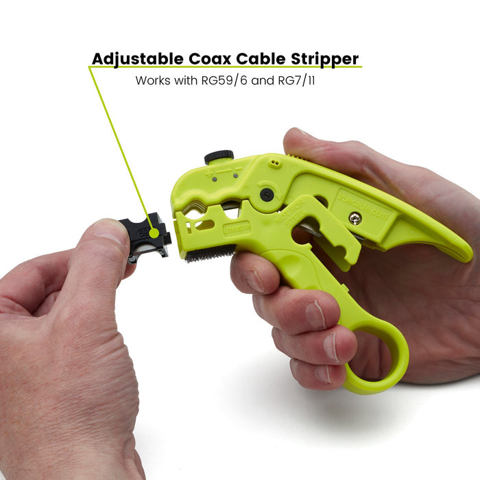 Cable Cutting and Stripping Tool - Coax Cable Cassette