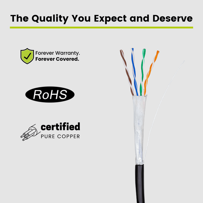 Cat5e Direct Burial Ethernet Cable｜Unshielded