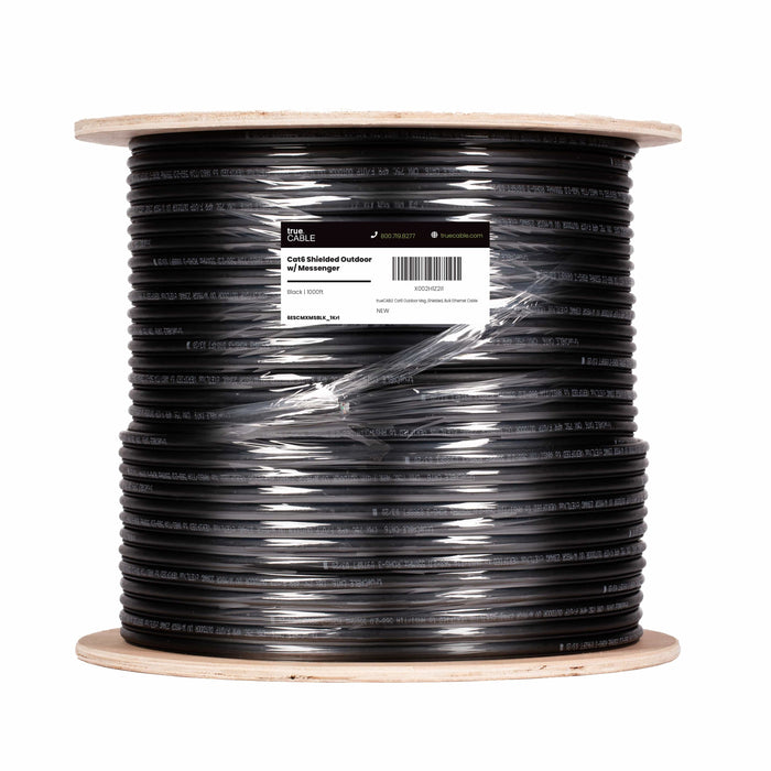 Cat6 Outdoor Ethernet Cable W/Messenger｜Shielded