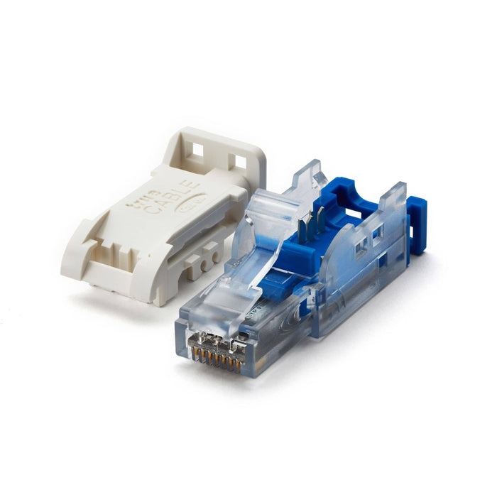Cat6a unshielded field term plug, two parts, 12 piece