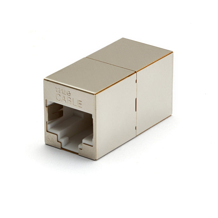 Cat6A Inline Coupler | Shielded | 2pc | front