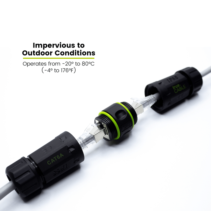 Cat6A Waterproof Couplers | Shielded | Diagram
