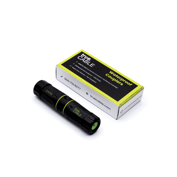 Cat6A Waterproof Couplers | Shielded | 2pc