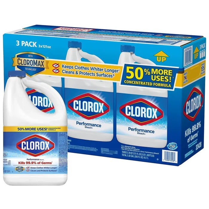 Clorox Performance Bleach - 121oz/3pk - A1 WHOLESALE LLC wholesale supplier A1 main