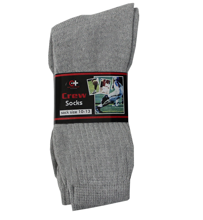 Crew Socks Gray 12 Pairs - Socks Aonecostumer wholesale supplier A1 main