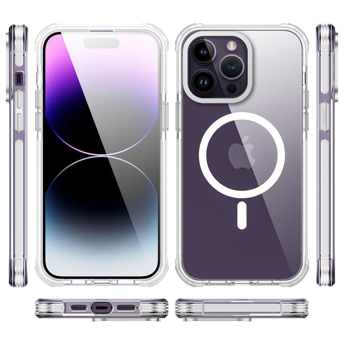 Crystal  Case & White TPE Bumper Shockproof Case