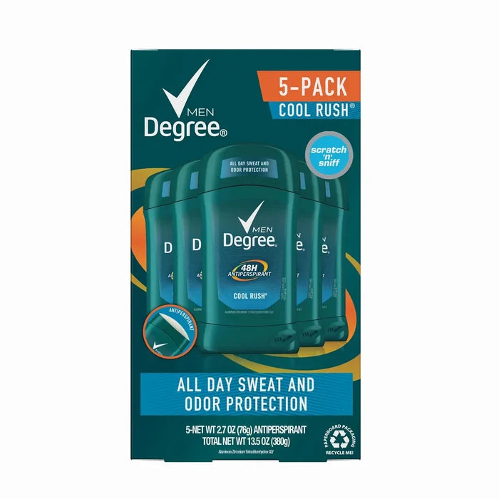 Degree Men Dry Protection Anti-Perspirant, Cool Rush - 2.7oz/5pk - A1 WHOLESALE LLC wholesale supplier A1 main