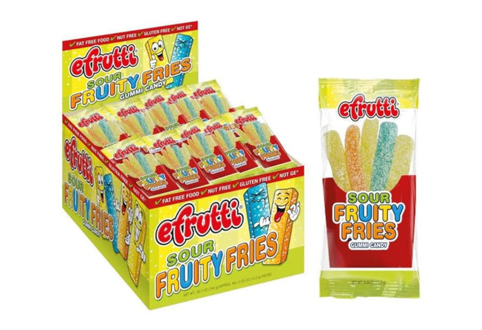 Efrutti Sour Fruity Fries 48-0.55Oz - My Store wholesale supplier A1 main