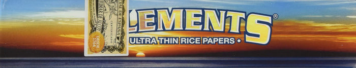 ELEMENTS Rice Papers 1-1/ 4 oz 25 Per Box - Rolling Papers ELEMENTS wholesale supplier A1 main