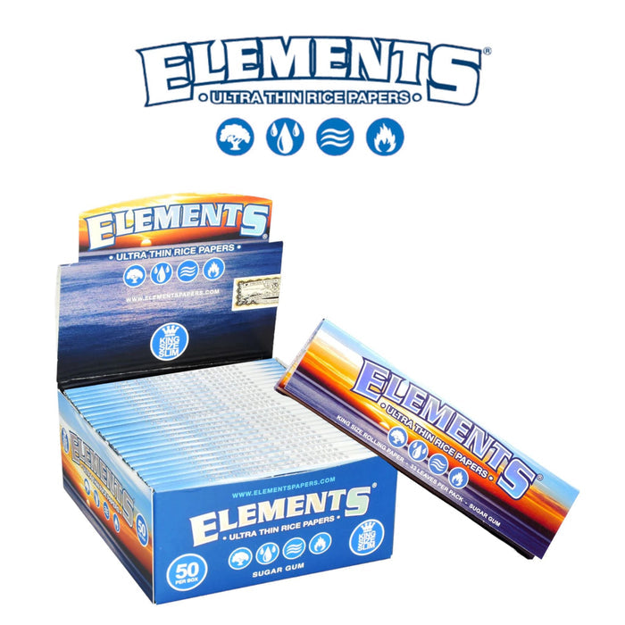 Elements Rolling Paper King Slim-50ct - Rolling Papers Elements wholesale supplier A1 main
