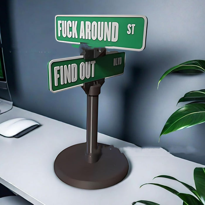 FAFO Desk Sign