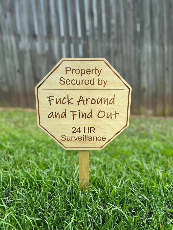 FAFO Warning Sign