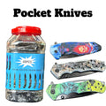 Folding Knives Jar- 48ct - Personal Use SoCAL Distro LLC wholesale supplier A1 main