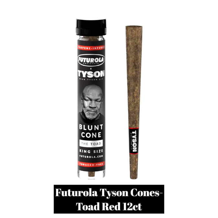 Futurola Tyson Cones- Toad Red 12ct - Rolling Papers Tyson wholesale supplier A1 main