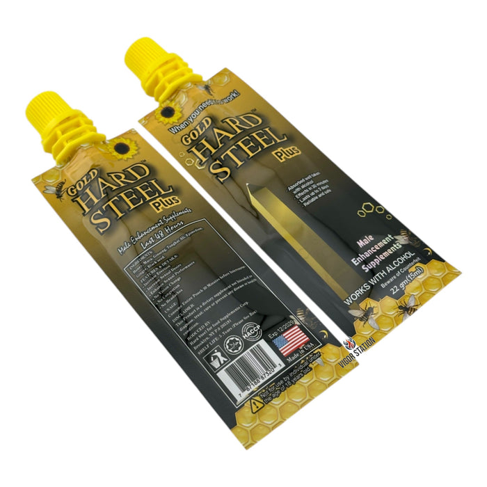 Gold Hard Steel Plus Honey – 12 Pouches - Honey Packs Hard Steel wholesale supplier A1 main