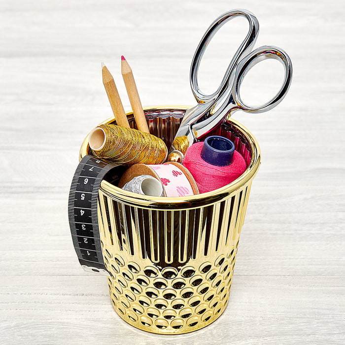 Gold Thimble Container