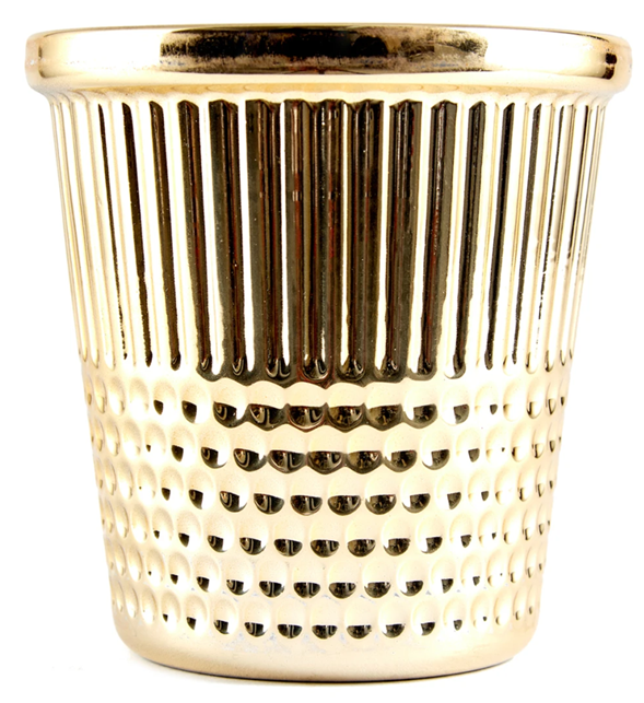 Gold Thimble Container